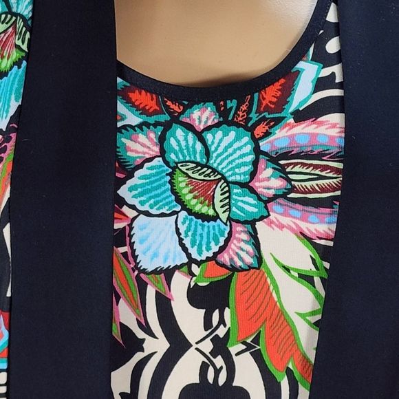 Joseph Ribkoff Multicolor Tunic with Kimono Set  size 6 - Picture 9 of 13
